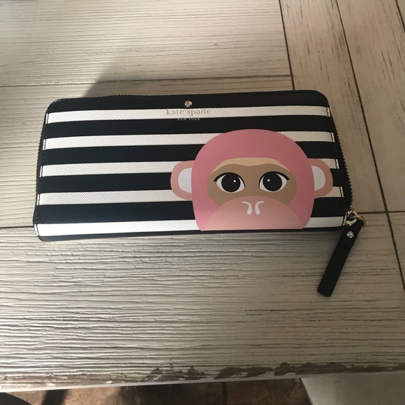 kate spade Handbags - Kate spade rambling roses monkey wallet.